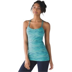 Lululemon Power Y Tank - Size 6 - Blue Green